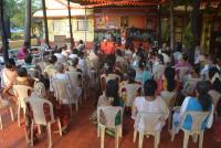 Kirtan on Sri Ram Rajyabhishek by Dharmapracharaka - SCM, Dr. Chaitanya Gulvady. (Pic Courtesy Shri Dinesh Karkal)